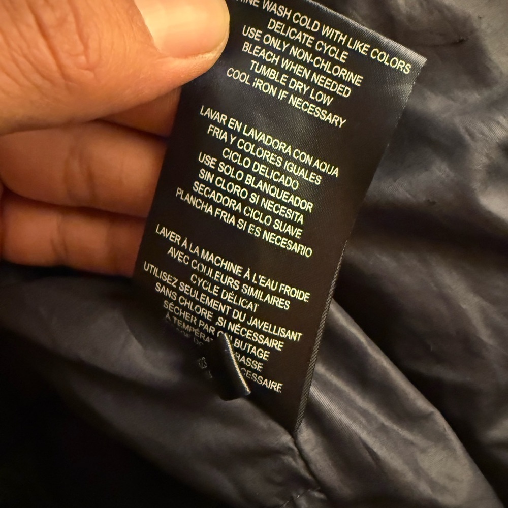 Tommy Hilfiger Men's Navy Pearlized Performance Hooded Puffer Jacket Size M - Picture 11 of 11